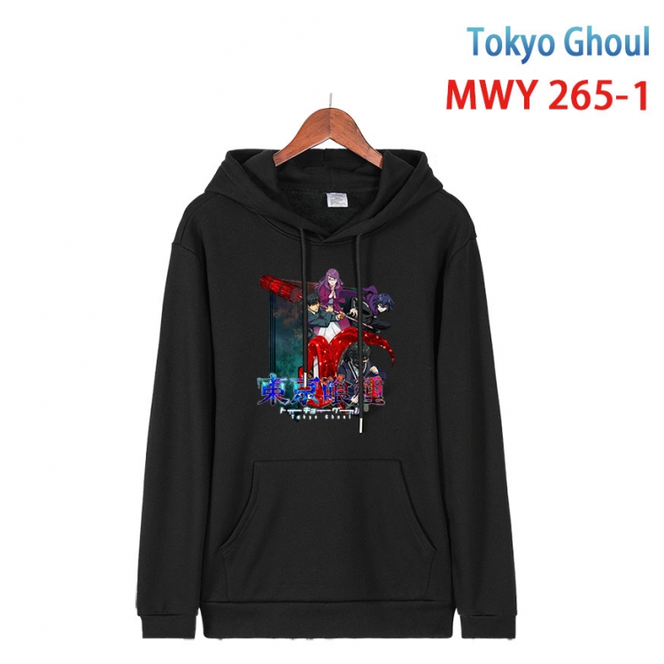 Tokyo Ghoul cartoon  Hooded Patch Pocket Sweatshirt from S to 4XL MWY 265 1