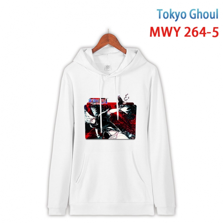 Tokyo Ghoul cartoon  Hooded Patch Pocket Sweatshirt from S to 4XL MWY 264 5
