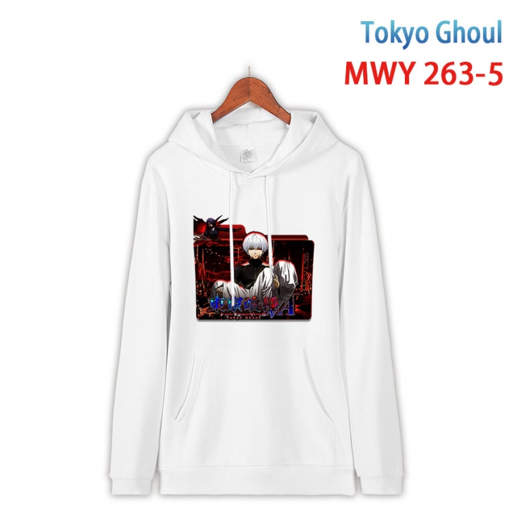 Tokyo Ghoul cartoon  Hooded Patch Pocket Sweatshirt from S to 4XL MWY 263 5