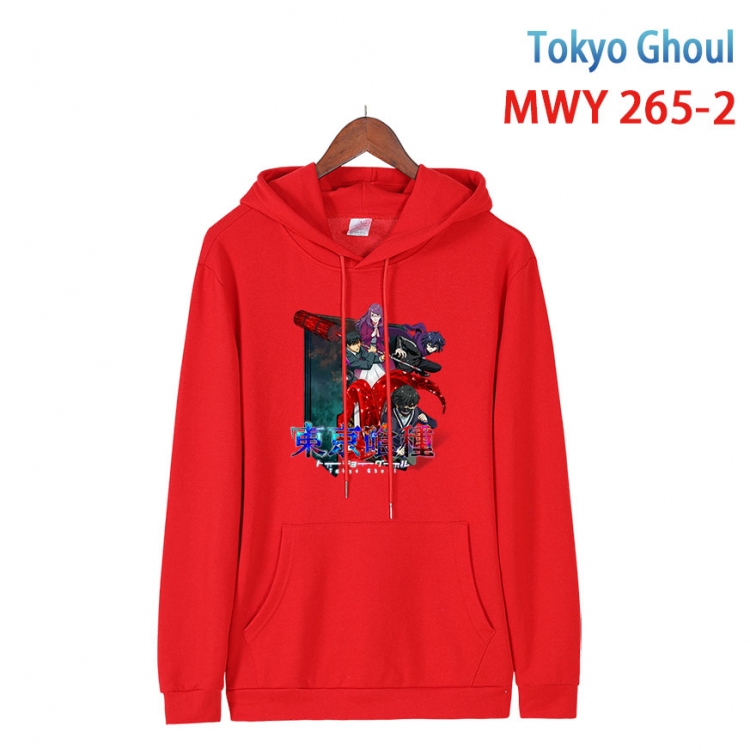 Tokyo Ghoul cartoon  Hooded Patch Pocket Sweatshirt from S to 4XL MWY 265 2