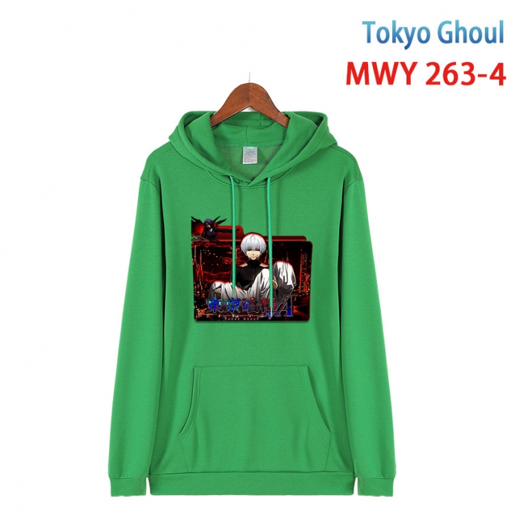 Tokyo Ghoul cartoon  Hooded Patch Pocket Sweatshirt from S to 4XL MWY 263 4