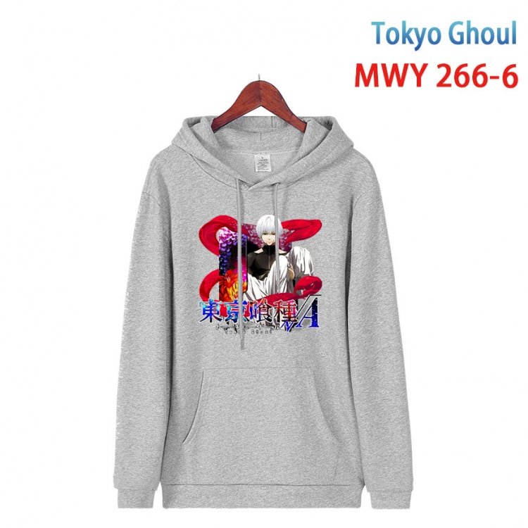 Tokyo Ghoul cartoon  Hooded Patch Pocket Sweatshirt from S to 4XL  MWY 266 6