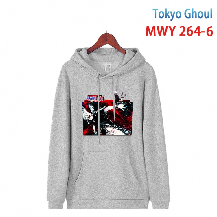 Tokyo Ghoul cartoon  Hooded Patch Pocket Sweatshirt from S to 4XL MWY 264 6