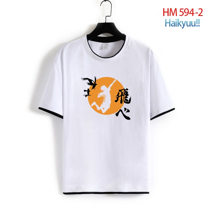 Haikyuu!! Cotton round neck short sleeve T-shirt from S to 6XL  HM 594 2
