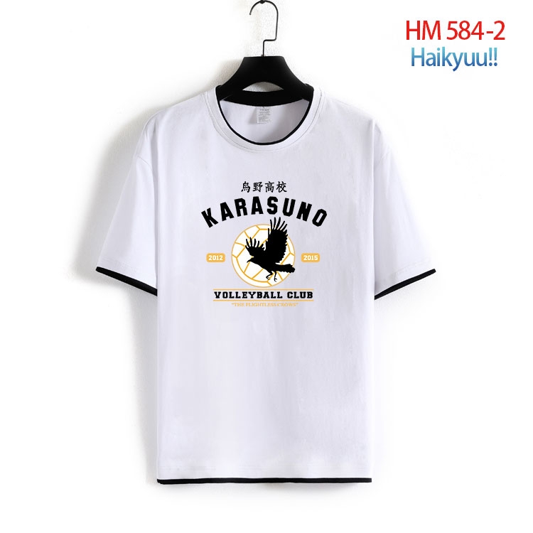 Haikyuu!! Cotton round neck short sleeve T-shirt from S to 6XL   HM 584 2