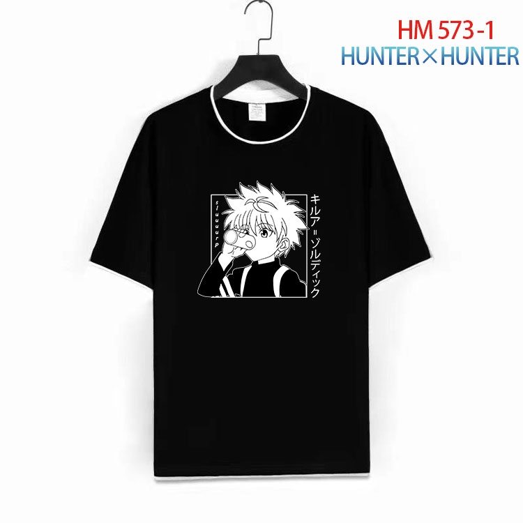 HunterXHunter Cotton round neck short sleeve T-shirt from S to 6XL   HM 573 1