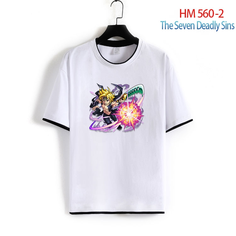 The Seven Deadly Sins Cotton round neck short sleeve T-shirt from S to 6XL  HM 560 2
