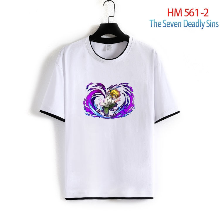 The Seven Deadly Sins Cotton round neck short sleeve T-shirt from S to 6XL  HM 561 2