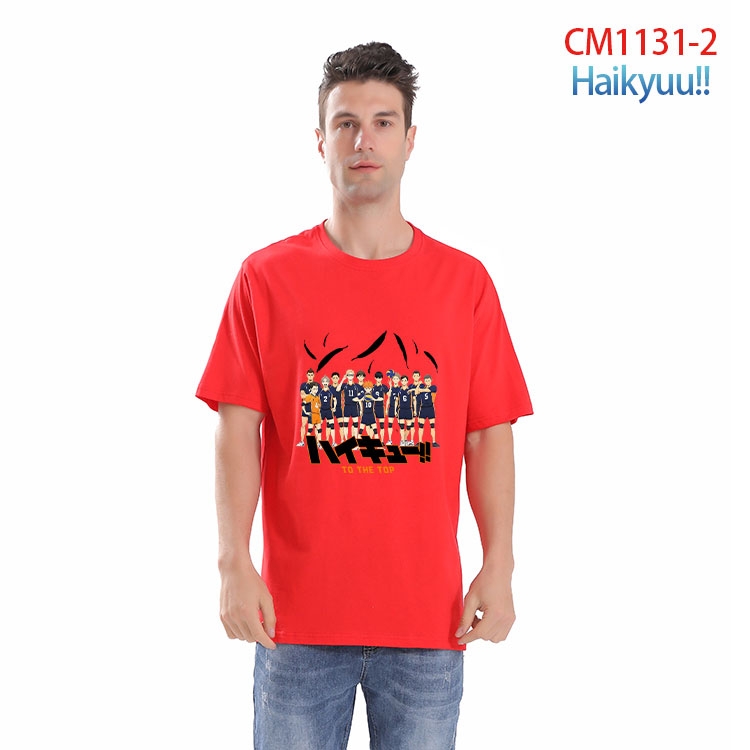 Haikyuu!! Printed short-sleeved cotton T-shirt from S to 4XL  CM-1131-2 