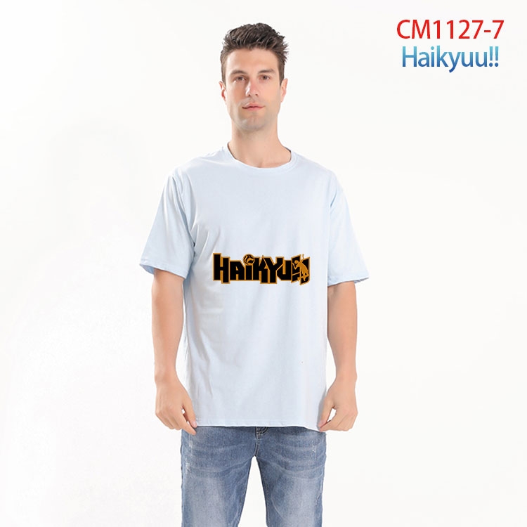Haikyuu!! Printed short-sleeved cotton T-shirt from S to 4XL  CM-1127-7