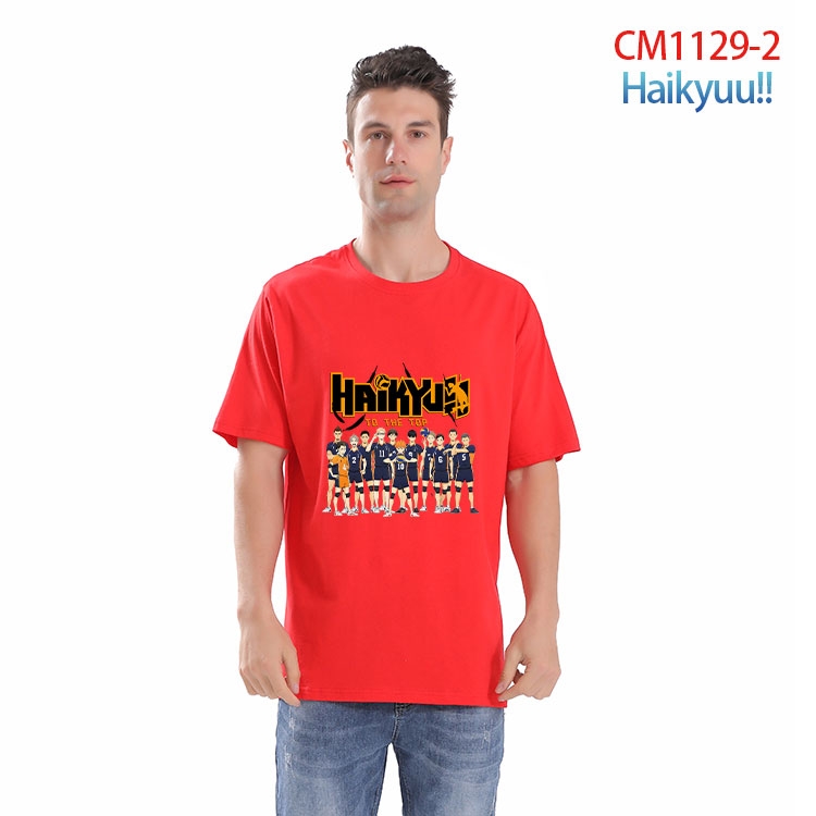 Haikyuu!! Printed short-sleeved cotton T-shirt from S to 4XL  CM-1129-2