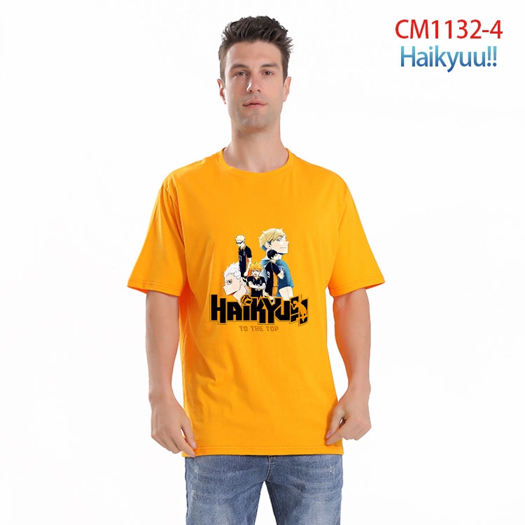 Haikyuu!! Printed short-sleeved cotton T-shirt from S to 4XL  