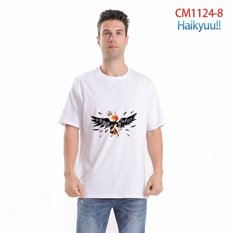 Haikyuu!! Printed short-sleeved cotton T-shirt from S to 4XL  