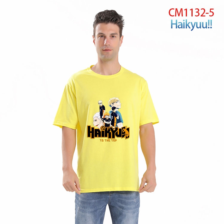 Haikyuu!! Printed short-sleeved cotton T-shirt from S to 4XL  CM-1132-5
