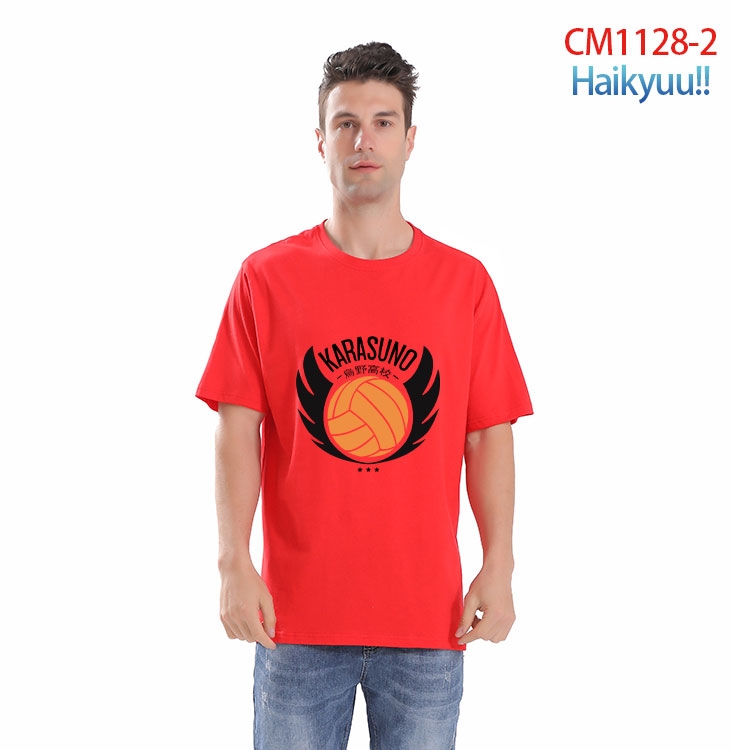 Haikyuu!! Printed short-sleeved cotton T-shirt from S to 4XL  CM-1128-2