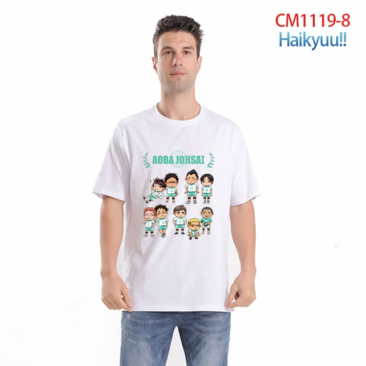 Haikyuu!! Printed short-sleeved cotton T-shirt from S to 4XL  CM-1119-8