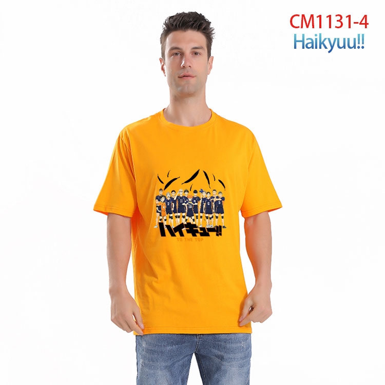 Haikyuu!! Printed short-sleeved cotton T-shirt from S to 4XL   CM-1131-4