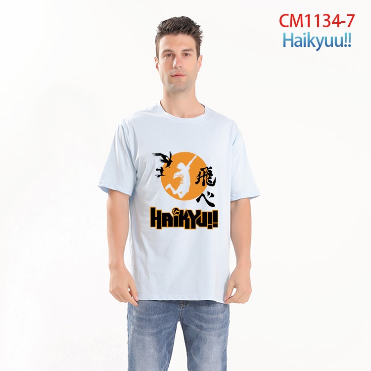 Haikyuu!! Printed short-sleeved cotton T-shirt from S to 4XL   CM-1134-7
