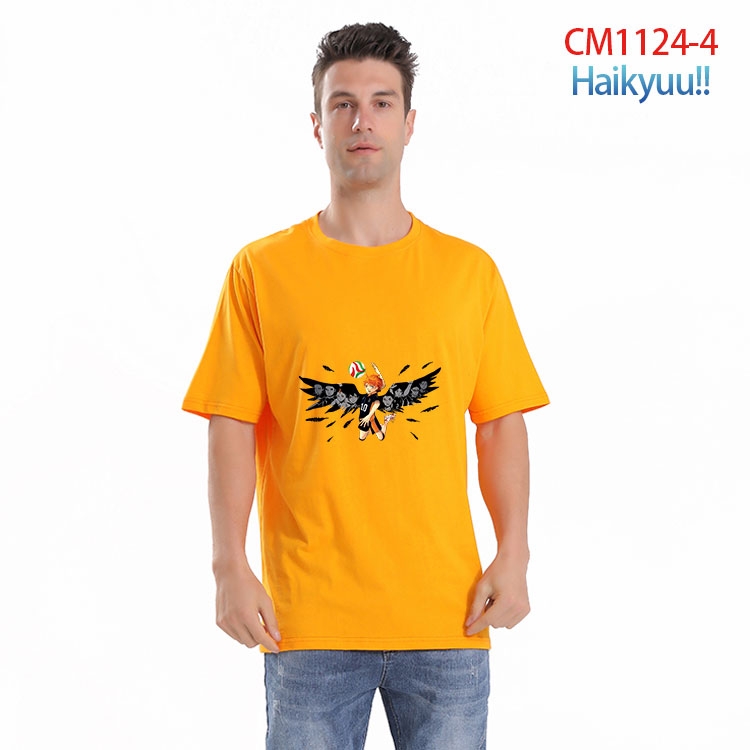 Haikyuu!! Printed short-sleeved cotton T-shirt from S to 4XL CM-1124-4