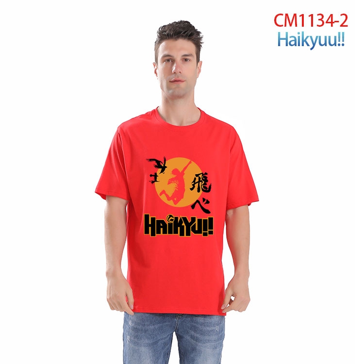 Haikyuu!! Printed short-sleeved cotton T-shirt from S to 4XL  CM-1134-2