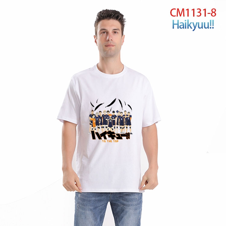 Haikyuu!! Printed short-sleeved cotton T-shirt from S to 4XL   CM-1131-8