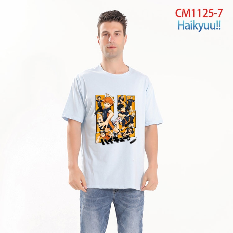 Haikyuu!! Printed short-sleeved cotton T-shirt from S to 4XL  CM-1125-7