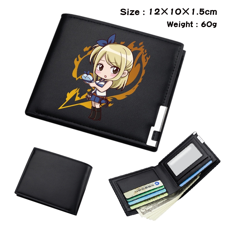 Fairy tail Anime color book two-fold wallet 12x10x1.5cm  