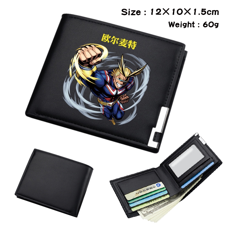 My Hero Academia Anime color book two-fold wallet 12x10x1.5cm  