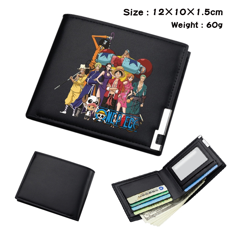 One Piece Anime color book two-fold wallet 12x10x1.5cm  