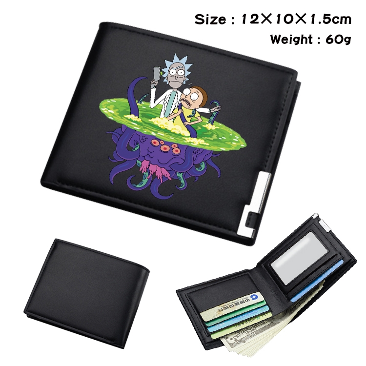 Rick and Morty Anime color book two-fold wallet 12x10x1.5cm  