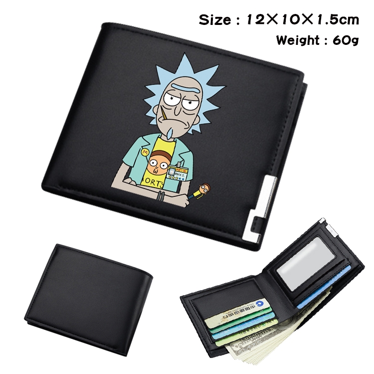 Rick and Morty Anime color book two-fold wallet 12x10x1.5cm  