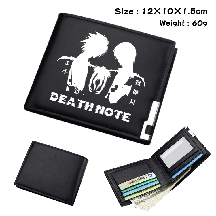 Death note Anime color book two-fold wallet 12x10x1.5cm  