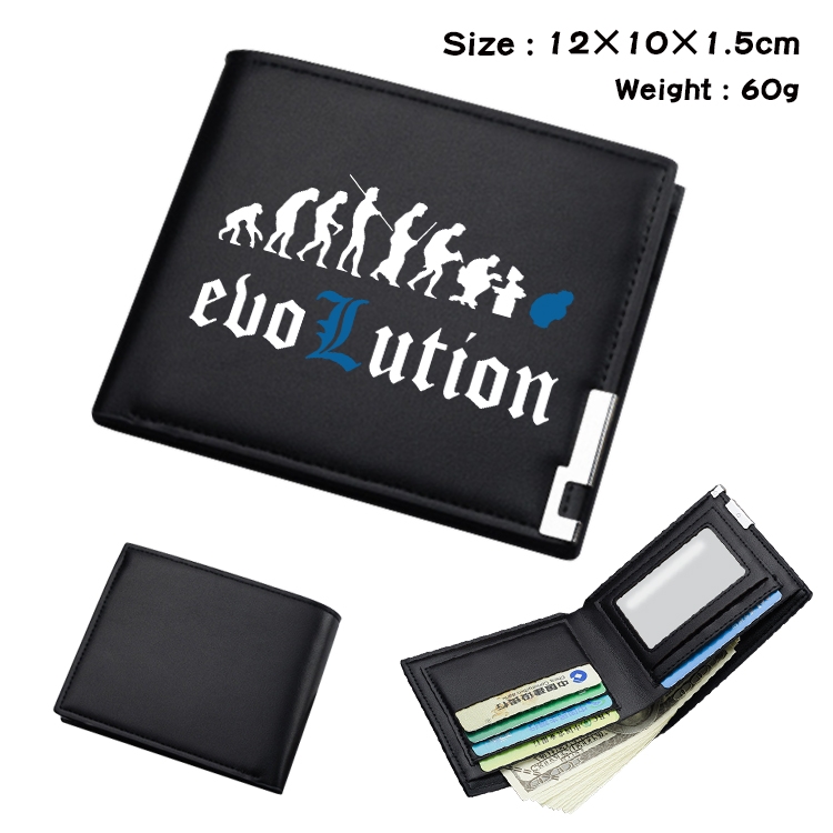Death note Anime color book two-fold wallet 12x10x1.5cm  