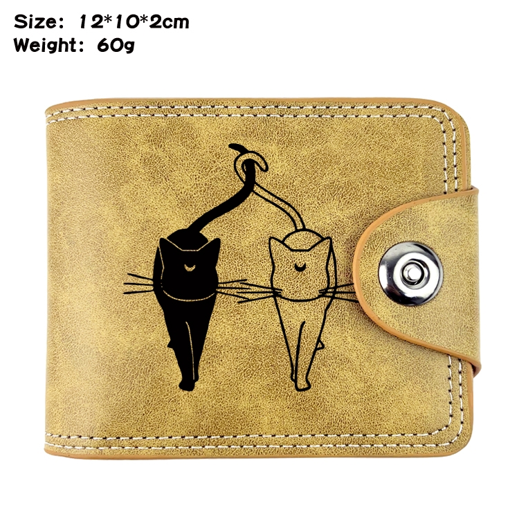 sailormoon Anime high quality PU two fold embossed wallet 12X10X2CM 60G  7A