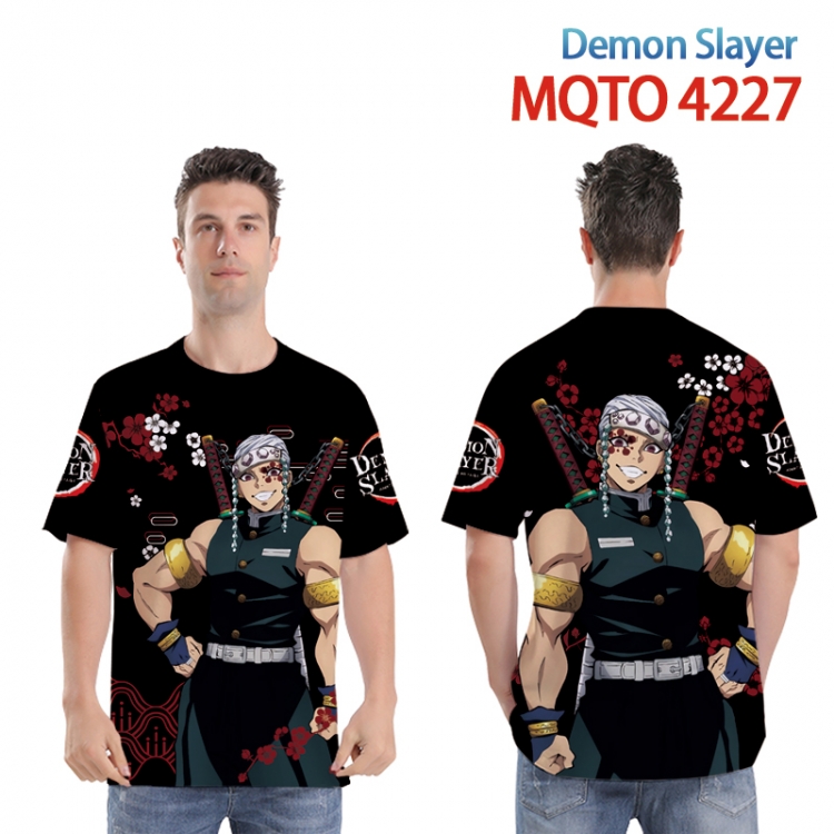 Demon Slayer Kimets Full color printed short sleeve T-shirt from XXS to 4XL   MQTO-4227