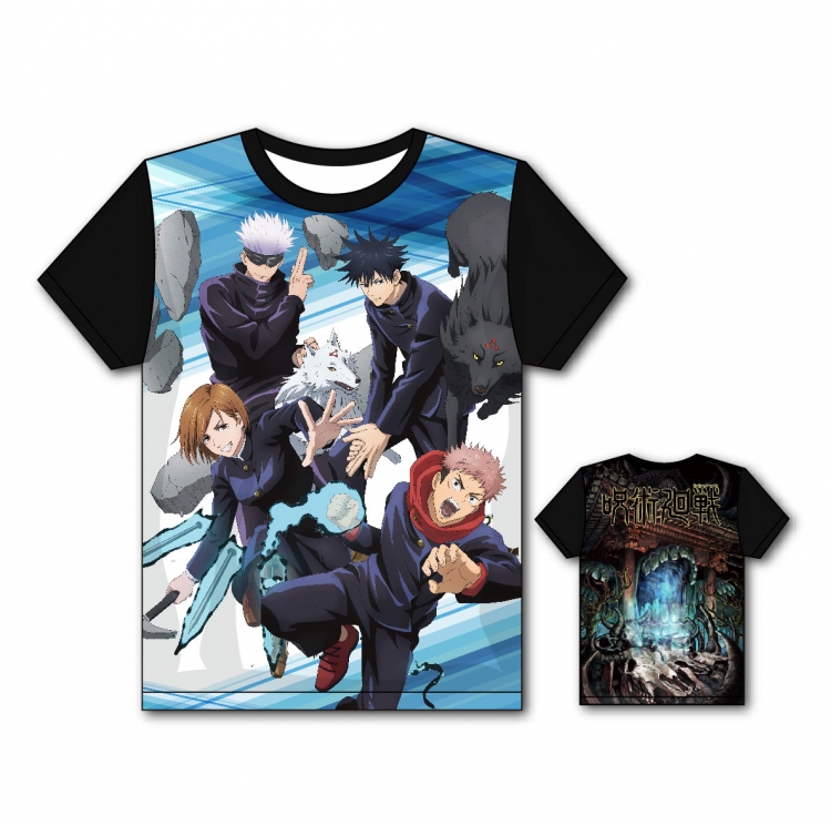 Jujutsu Kaisen Full color printing flower short sleeve T-shirt size S-5XL ZS9