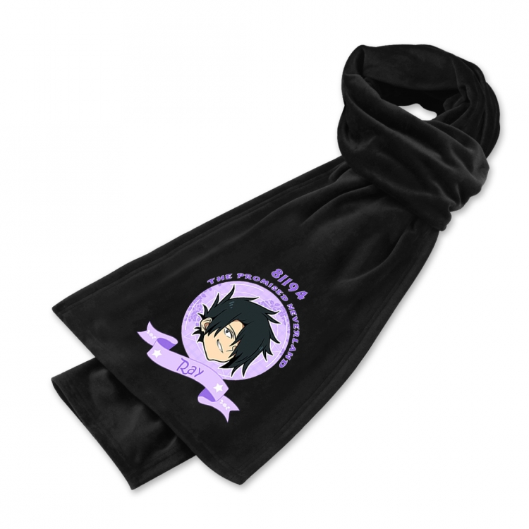 The Promised Neverla Anime Mink Velvet Scarf