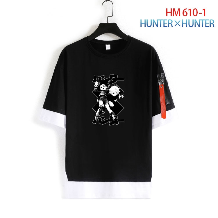 HunterXHunter round neck fake two loose T-shirts from S to 4XL  HM-610-1