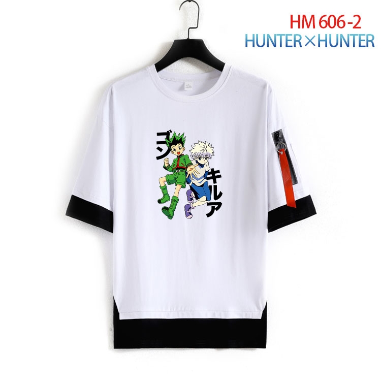 HunterXHunter round neck fake two loose T-shirts from S to 4XL  HM-606-2