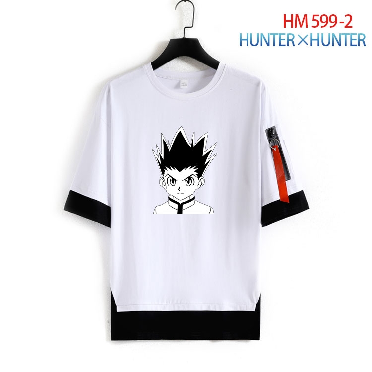 HunterXHunter round neck fake two loose T-shirts from S to 4XL HM-599-2