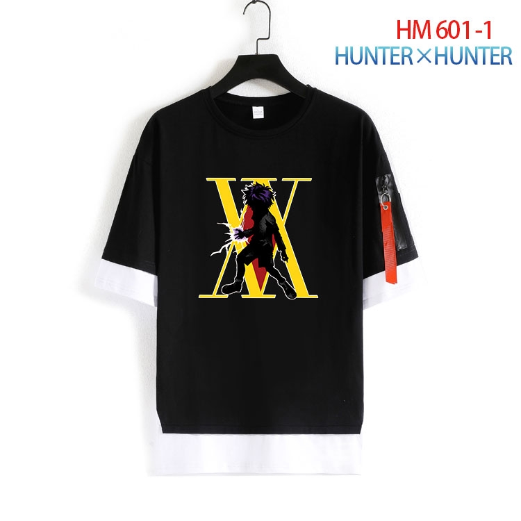 HunterXHunter round neck fake two loose T-shirts from S to 4XL  HM-601-1