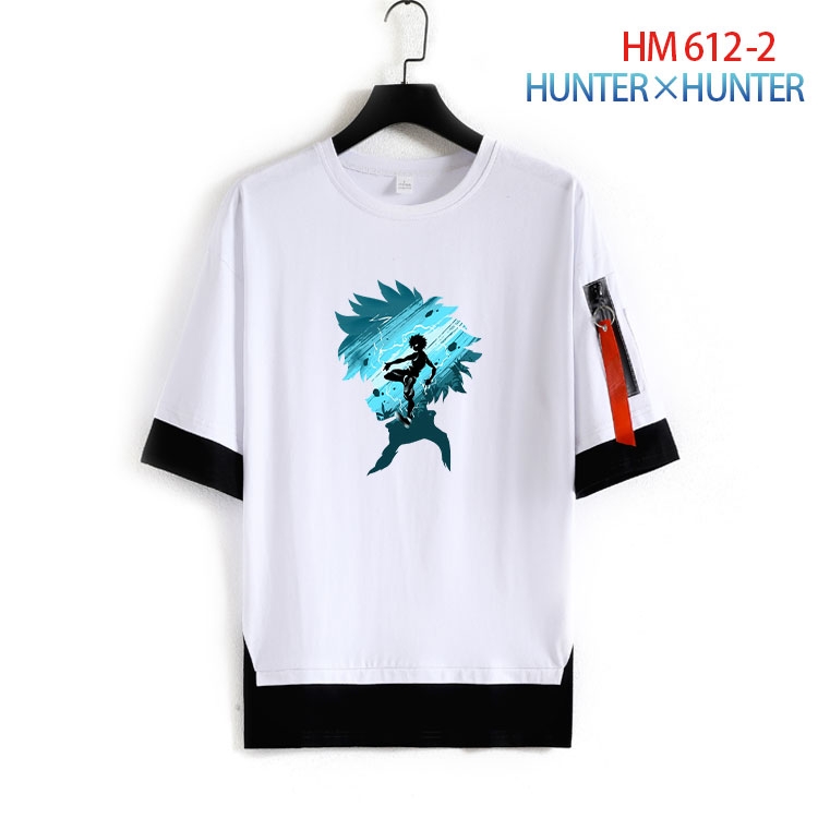 HunterXHunter round neck fake two loose T-shirts from S to 4XL HM-612-2