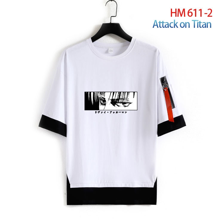 HunterXHunter round neck fake two loose T-shirts from S to 4XL HM-611-2