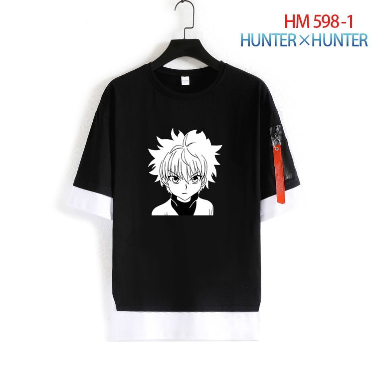 HunterXHunter round neck fake two loose T-shirts from S to 4XL  HM-598-1