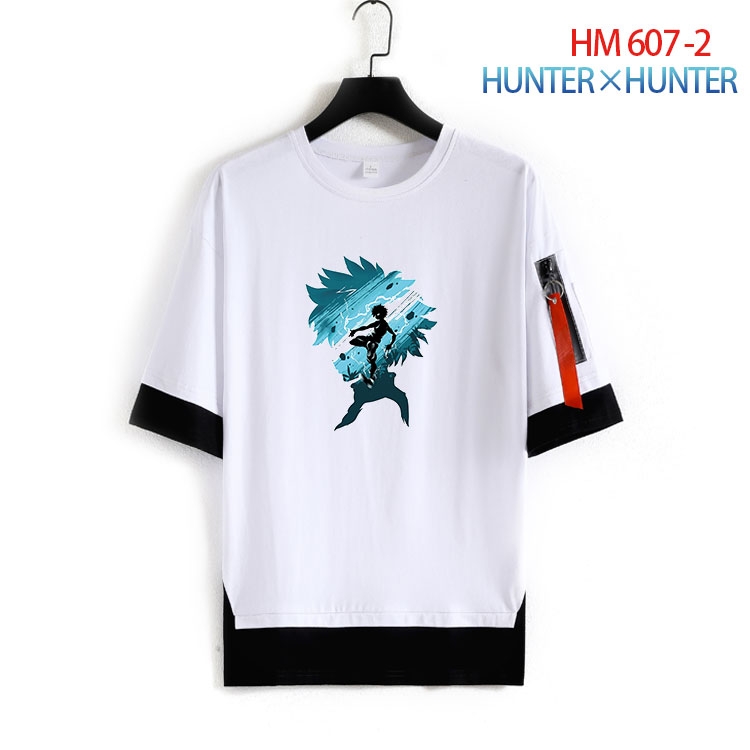 HunterXHunter round neck fake two loose T-shirts from S to 4XL HM-607-2