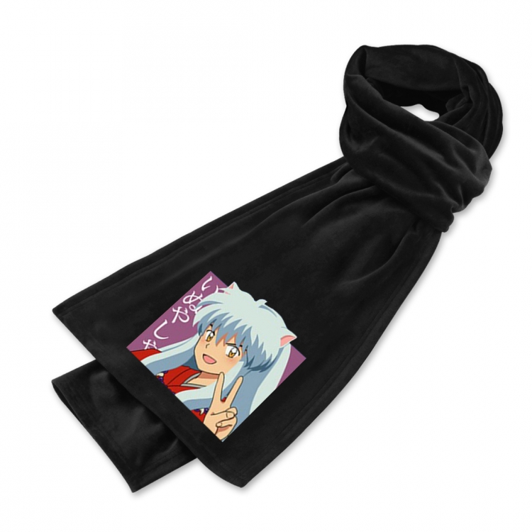 scarf Inuyasha Anime mink fleece scarf