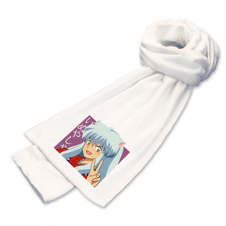 scarf Inuyasha Anime mink fleece scarf