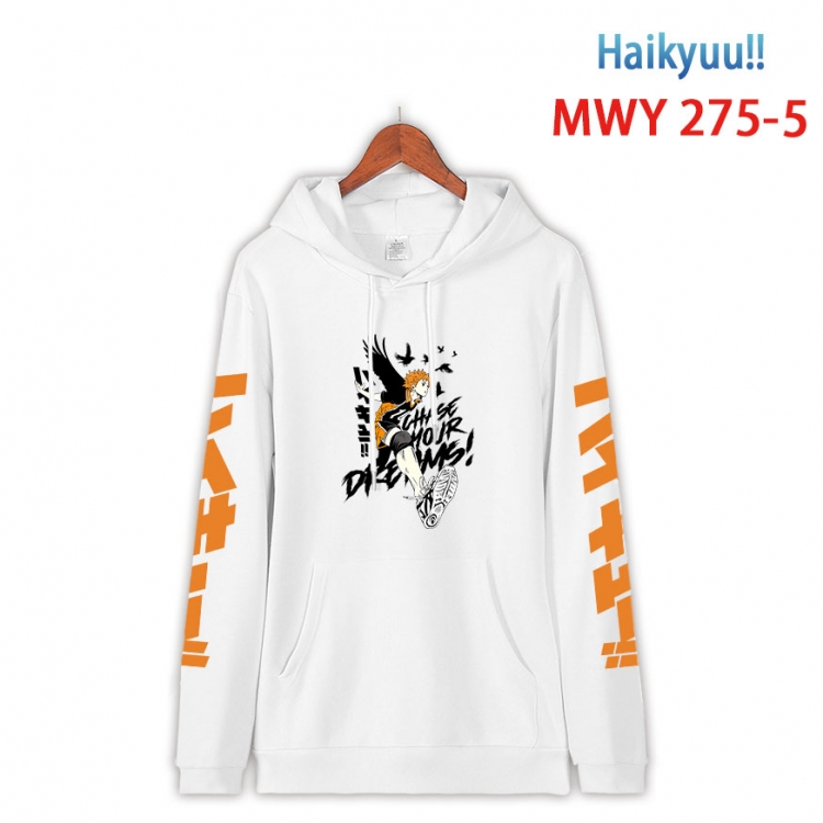 Haikyuu!! cartoon  Hooded Patch Pocket Sweatshirt from S to 4XL MWY 275 5