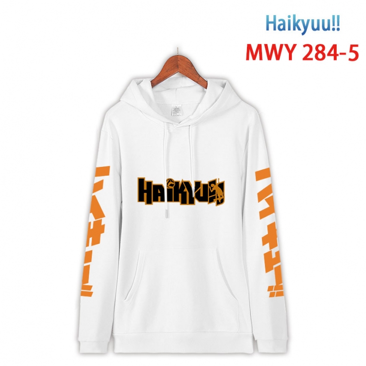 Haikyuu!! cartoon  Hooded Patch Pocket Sweatshirt from S to 4XL MWY 284 5