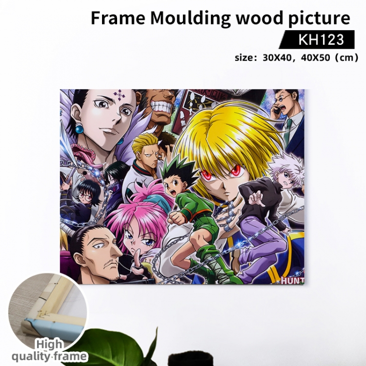 HunterXHunter Anime wooden frame painting 40X50cm support customized pictures  KH123